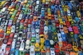 Miniature toy car collection sunday market California U,S.A. Royalty Free Stock Photo