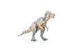 Miniature of Pachycephalosaurus toy dinosaur on white background Royalty Free Stock Photo