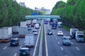 A miniature traffic jam at the downtown street in Tokyo Royalty Free Stock Photo