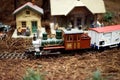 Miniature train at the depot