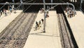 miniature trainstation of groningen Royalty Free Stock Photo