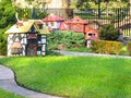 Miniature of typical Kentish village during Tudor period at Fitzroy Gardens Royalty Free Stock Photo