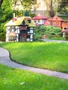 Miniature of typical Kentish village during Tudor period at Fitzroy Gardens Royalty Free Stock Photo