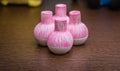 Miniature vase pink colour, Mini flower pot for decoration