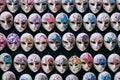 Miniature venetian carnival masks Royalty Free Stock Photo