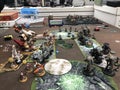 Warmachine Hordes Miniature Game side view Royalty Free Stock Photo