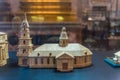 Miniature of wooden church inside of the Saint IsaacÃ¢â¬â¢s Cathedral or Isaakievskiy Sobor,near the Hermitage Museum in Saint