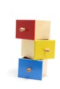 Miniature Wooden Drawers Royalty Free Stock Photo