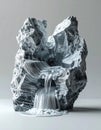 Abstract Stone Waterfall Sculpture Royalty Free Stock Photo