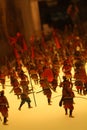 The miniatures in Osaka Castle. It depicts the war happened hundreds years ago.