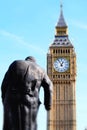 Miniaturised Shot Of Big Ben And Palace Of Westminster With Statu