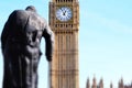 Miniaturised Shot Of Big Ben And Palace Of Westminster With Statu