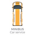 Minibus Car Service Means of Transport Isolated Royalty Free Stock Photo