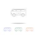 Minibus line icon. Types of cars Elements in multi colored icons for mobile concept and web apps. Thin line icon for website desig