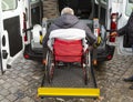 Minibus for physically disabled people Royalty Free Stock Photo