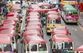 Minibuses in Hong Kong Royalty Free Stock Photo