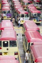 Minibuses in Hong Kong Royalty Free Stock Photo