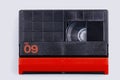 MiniDV tape for magnetic tape video cameras isolated Royalty Free Stock Photo