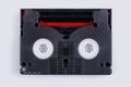 MiniDV tape for magnetic tape video cameras Royalty Free Stock Photo