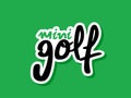 Minigolf icon Royalty Free Stock Photo