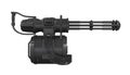 Minigun Isolated Royalty Free Stock Photo