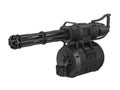 Minigun Isolated Royalty Free Stock Photo