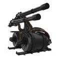 Minigun Isolated Royalty Free Stock Photo