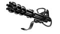Minigun on a white background Royalty Free Stock Photo