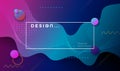 Vector modern graphic color design, Futuristic trendy dynamic pattern elements