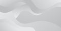 minimal abstract gray white liquid color with simple wavy shape decoration background. eps10 vector Royalty Free Stock Photo