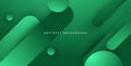 minimal abstract green gradient color rounded shape geometric background