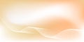Minimal Abstract Orange Gradient Background with White Wave Lines. Modern Wavy Line Background in Warm Gradient Tone Royalty Free Stock Photo