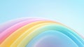 Minimal Abstract Pastel Gradient with Colorful Arcs Royalty Free Stock Photo