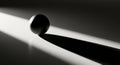Minimal Abstract Scene With Sphere Casting Long Shadow Royalty Free Stock Photo
