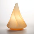 Minimal Alabaster Lamp: Zen-inspired Glass Blown Sculpted 3d Object Royalty Free Stock Photo