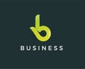 Minimal b letter logo template - vector illustration Royalty Free Stock Photo