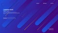 Minimal background geometry. Dynamic shape compositions are easy to edit with gradient line