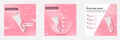 Minimal beauty cosmetic social media square post banner in pink color. For product knowledge, display, price, catalog tips