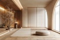 a minimal bedroom Japanese Royalty Free Stock Photo