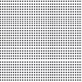 Minimal black dots evenly spaced on white background create striking pattern