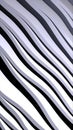 Minimal black and white abstract wavy pattern with smooth flowing lines and elegant contrast Royalty Free Stock Photo