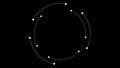 Minimal Black And White Preloader With Circle. Loading wheel animation. Abstract beautiful circle loading animation. For title,