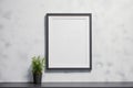 Minimal blank frame mockup design