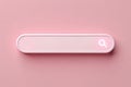 minimal blank search bar on pink background. web search concept. 3d rendering-generated by ai