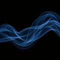 Minimal Blue Smoke Wave Abstract Background Royalty Free Stock Photo