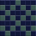 Minimal blue and Stromboli shade Geometric Square Mosaic Tile Pattern Texture