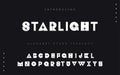 Minimal bold stars alphabet fonts