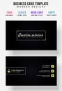 Minimal bright color business card design full editable