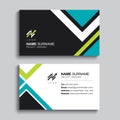Minimal business card print template design