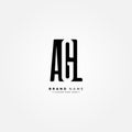 Minimal Business logo for Alphabet AGL - Initial Letter A, G and L